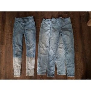 3 Pairs Girls Light Wash Sz 12 Old Navy Jeans & Levis Jeggings